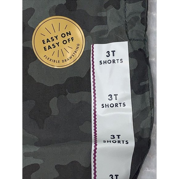 Cat & Jack 3T Flexible Draw String Camo shorts - Picture 4 of 8